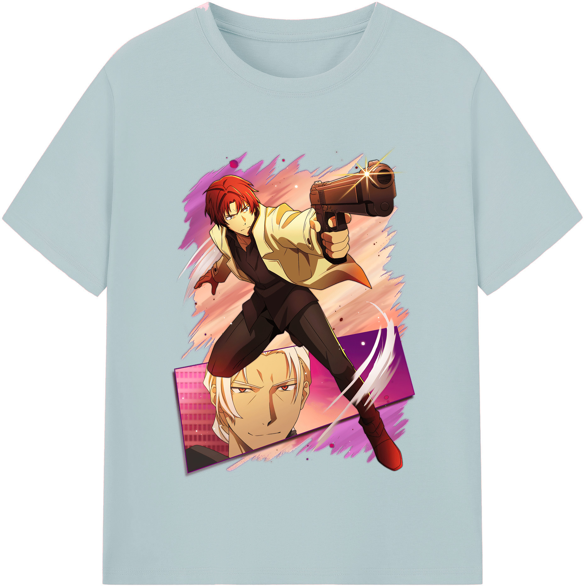 （画像用） 文豪ストレイドッグス Bungo Stray Dogs 綿100％半袖Tシャツ（フロントプリント）